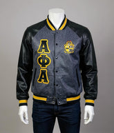 Alpha Phi Alpha Wool and Leather Letterman Jacket